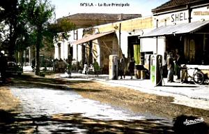 M'Sila - Rue principale et Poste essence Shell